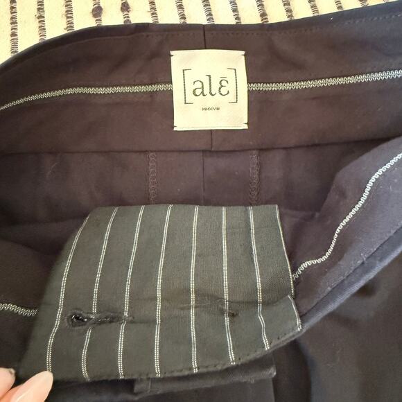 ALE Paris | Bespoke Ultra Wide Leg High Waist Cotton Cuffed Trousers | Size 6 - Picture 7 of 7